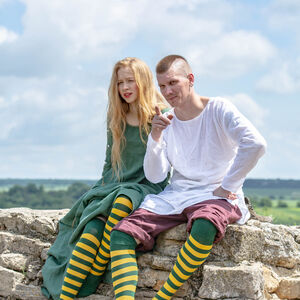 3 pairs of Horizontally Striped Medieval Socks