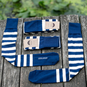 3 pairs of Horizontally Striped Medieval Socks