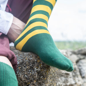 3 pairs of Horizontally Striped Medieval Socks