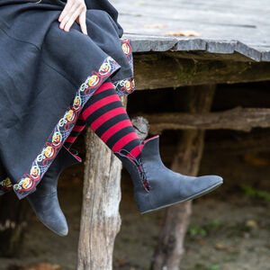 3 pairs of Horizontally Striped Medieval Socks