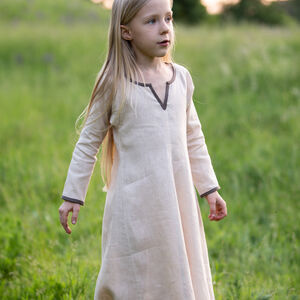 "Alba the Sunbeam" Linen Tunic with Accents