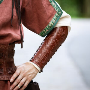 Archery arm bracer LARP Armor Leather "Huntress"