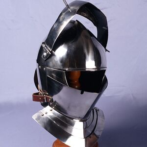 Armet Knight Helmet with open visor