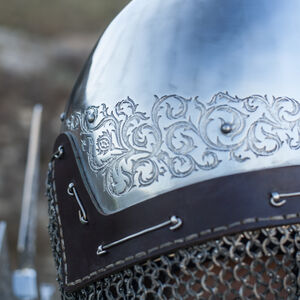 Medieval Stainless Bascinet Helmet “Knight of Fortune"