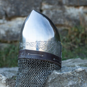 Bascinet Helmet with Riveted Aventail