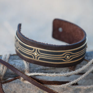 Leather Armlet “Labyrinth”