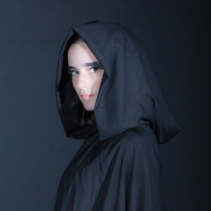 Black Mysterious Fantasy Cloak