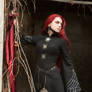 Sorceress Black “Spiderweb” coat