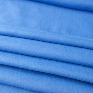 Blue linen fabric for medieval costume