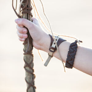 Tribal Leather Bracelet “Labyrinth”