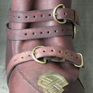 BROWN MEDIEVAL LEATHER SHOES