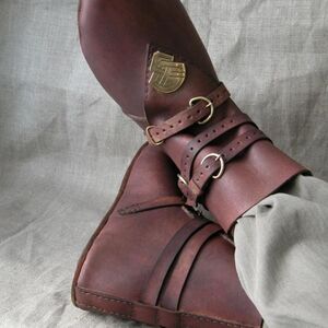 BROWN MEDIEVAL LEATHER SHOES