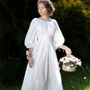 Renaissance White Undertunic Dress