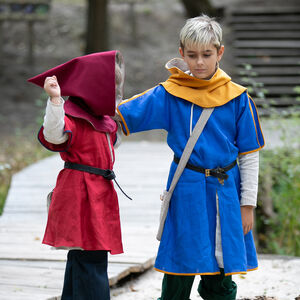 Children’s woolen hood with linen lining “First Adventure” for kids