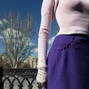 Button Up Maxi Skirt “Fleur-de-Lis”