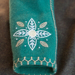 Embroidered woolen mittens “Fairy Tale”