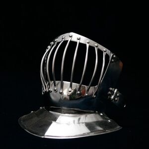 SCA bar-grill visor for a Burgonet Helmet