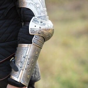 Etched Medieval Fantasy Arm Harness "Mestical Beasts"