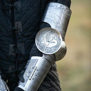 Etched Medieval Knight Arms Armor "Mestical Beasts"