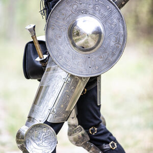 Medieval leg knight plate armor “Mythical Beasts”