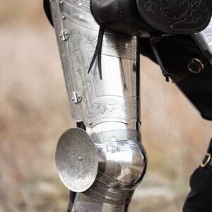 Medieval leg armor “Mythical Beasts”