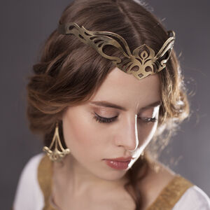 Fantasy Brass Circlet Crown “Art Nouveau"
