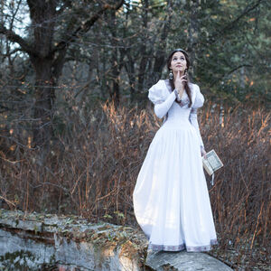White Period Dress "Found Princess"