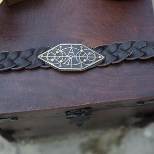  Fantasy Leather and Brass Belt  "The Alchemist's daughter"