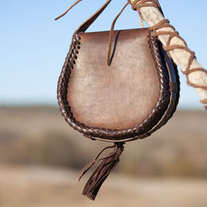 Leather Bag With Tassels