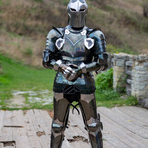Fantasy spring steel combat helmet “Dark Wolf”