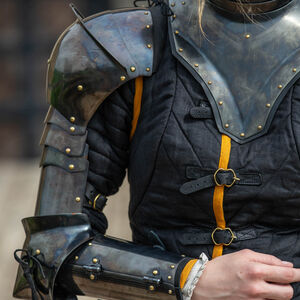 Female Medieval Armor “Dark Star” Arms and Pauldrons