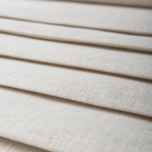 Fine linen fabric of natural color for historical costume by the yard