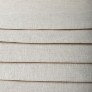 Fine linen fabric of natural color for historical costume by the yard