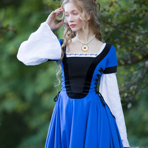 “Renaissance Memories” Fitted Dress with Velvet