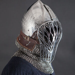 Foliate Medieval Helmet Visor