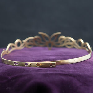 Franks Brass Circlet Crown "Trefoil"
