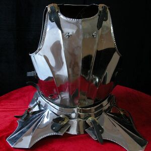 Gothic knight armor gorget SCA medieval