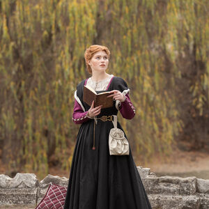 “German Rose” full female costume: chemise, fitted dress and overdress