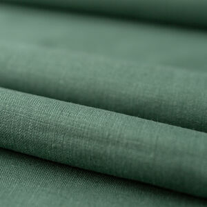 Green linen historical fabric for DIY medieval costume