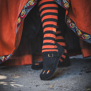Halloween edition Cow Mouth style women’s square shoes with cutouts