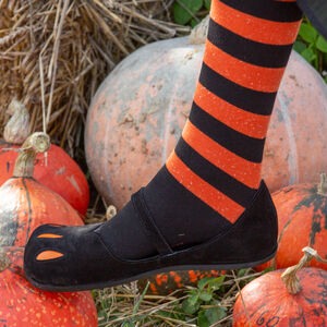 Halloween edition Cow Mouth style women’s square shoes with cutouts