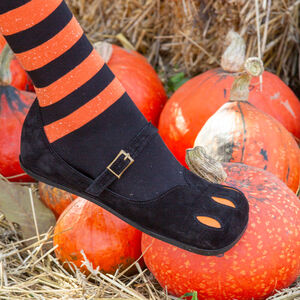 Halloween edition Cow Mouth style women’s square shoes with cutouts