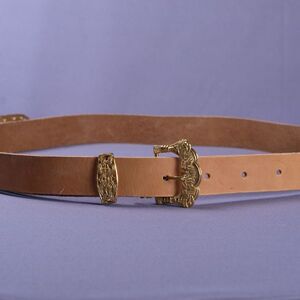 Handmade Authentic Leather Belt With Molded Accents Casting for ...