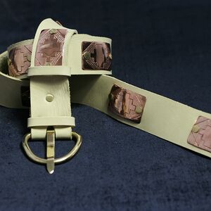 HANDMADE EXCLUSIVE MILK-WHITE BELT