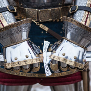 Hourglasses Finger Gauntlets "King's Guard" top view