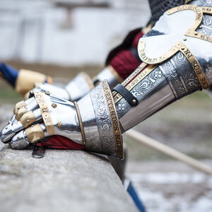 Finger Gauntlets "King's Guard" with Arm Armour