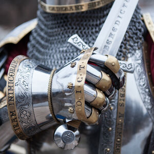 Hourglasses Finger Gauntlets "King's Guard" Medieval Armor Sca