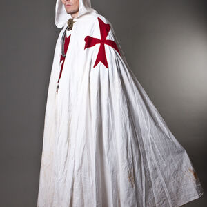 Medieval crusader cloak