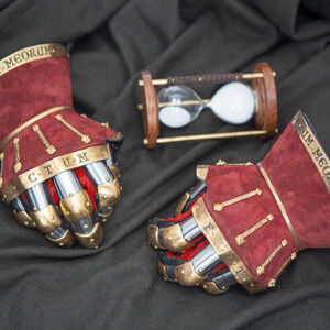 Gauntlets " The King's Guard" in red
