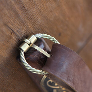 Viking's Shield Straps with Brass Clasps